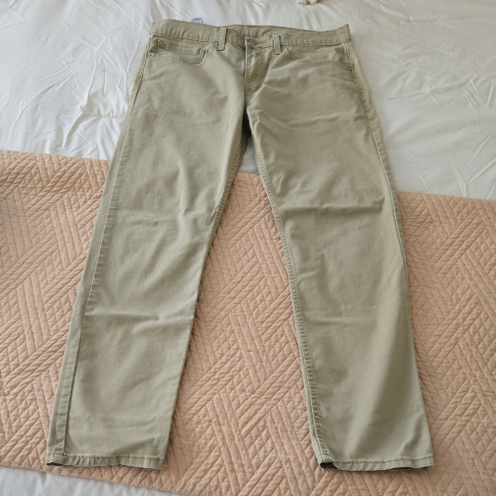 Levi's Khaki Straight-Leg Jeans